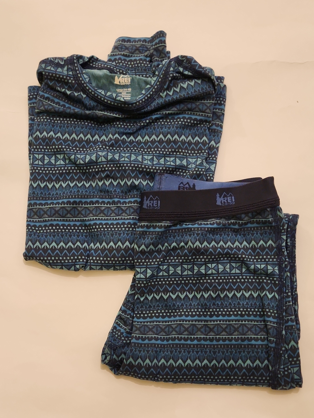 REI Co-op Kids Lightweight Base Layer Crew Top and Bottom